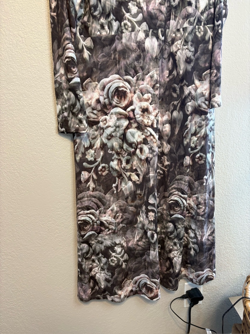 Soft Surroundings Naima Dress Floral Moody Dark Academia Maxi Dress XL - Picture 4 of 16